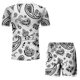 thumbnail image 5 of Retro 3D Printing Zipper Hombres Primavera y otoño Camiseta Traje Traje deportivo Pompotops oipoqjl44919, 5 of 5