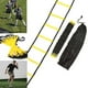 thumbnail image 1 of Escalera de entrenamiento amarilla de 7 metros y 13 escalones para velocidad, agilidad y coordinación - Equipo de entrenamiento físico de fútbol, fútbol, béisbol con bolsa de transporte - Escalera, 1 of 8