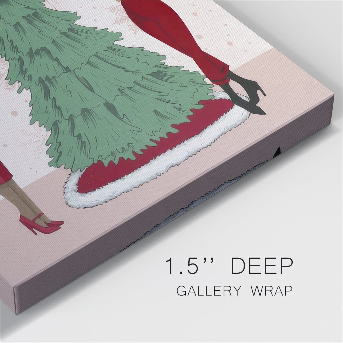 Holly Jolly Holiday I- Gallery Wrapped Canvas