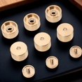 thumbnail image 1 of WEUVEB Musical Instrument Accessories 1 Set Copper Square Trumpet Valve Finger Buttons Golden Color, 1 of 6