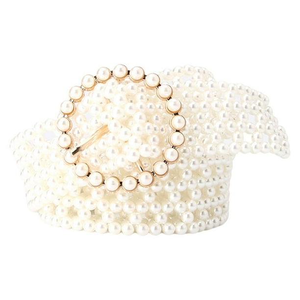 Belt with pearls online