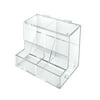 2 compartment - Acrylic Candy Dispenser with lift open lif