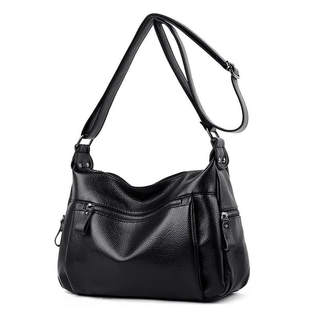 Bolso bandolera de cuero estilo coreano, nuevo bolso de cuero suave para mujeres de mediana edad y mayores, bolso de momia de moda para mujeres de mediana edad, venta al por mayor