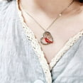 thumbnail image 3 of Heart Pendant Necklace Gift for Loved One, Red Cardinal Special Jewelry for Women, Mother’s Day Gifts for Mom, Wife, Aunt, Grandma., 3 of 6