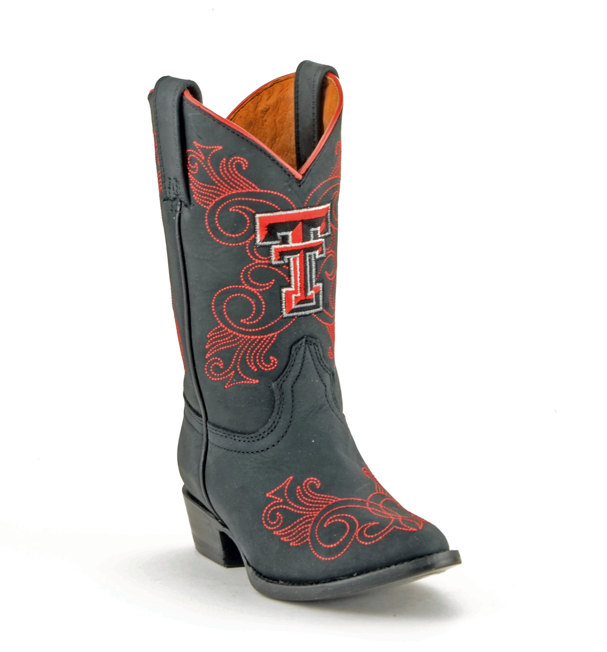 Gameday Girls Leather Texas Tech Embroidered Western Cowboy Boots by GameDay Boots