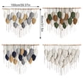 thumbnail image 3 of Kearding Tapiz de pared bohemio tejido a mano con borlas, decoración del hogar para dormitorio o sala de estar, decoración de pared Bohemia Kits de decoración para fiestas cuatro, 3 of 6