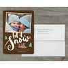 Let It Snow - Deluxe 5x7 Personalized Holiday Christmas Card