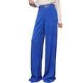 thumbnail image 2 of ShaoRunShi Womens Plus Size Work Pants High Waisted Pull-one Slacks Spring Wide Leg Pants, 2 of 6