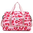 thumbnail image 1 of Animal Pattern Shoulder Bag Travel Storage Bag Cow Pattern Pink, 1 of 6