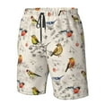 thumbnail image 5 of Kdxio Little Birds Pattern Mens Casual Shorts - Drawstring Summer Beach Sports Shorts for Men, 5 of 9