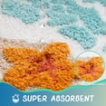 thumbnail image 6 of Blue Beach Bathroom Rugs Microfiber Nautical Cute Coastal Bath Mats, Non Slip Quick Dry Absorbent Bath Rugs with Starfish Seashell, Machine Washable, 20"x32", 6 of 8