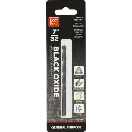 Do it 7/32 In. Black Oxide Drill Bit  324091DB