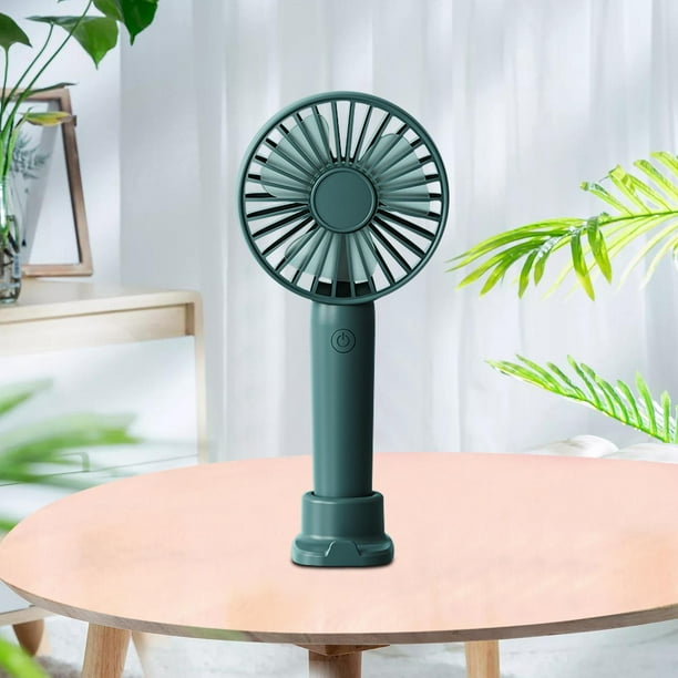 Ventilador portátil, refrigeración a batería, recargable por USB, personal, y potente para , hogar, dormitorio libre Verde Macarena Ventilador de mano