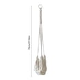 thumbnail image 4 of Cesta colgante para almacenamiento en la cocina o el jardín | Algodón natural transpirable | Organizador escalonado que ahorra espacio | Soporte para frutas y verduras montado en la pared | Blanco |, 4 of 7