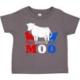 thumbnail image 3 of Inktastic Red, White and Moo Boys or Girls Toddler T-Shirt, 3 of 5
