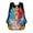 1, variant on Japanese Anime Super Warrior Character Backpack, Water Resistant Large Capacity Daypack with Mesh Side Pocket, 5 Cool Cartoon Prints Ideal Birthday Gift for Anime Lovers