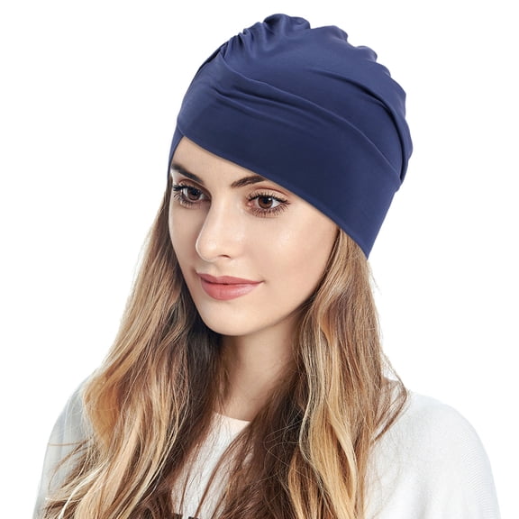 Kelon Winter Knit Warm Turban, Thick Wool Chemo Beanie, Soft Cold Weather Headwear for Women, One Size Baseball Caps