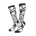 thumbnail image 2 of Fotbe Mandala Floral Line Art print Women's Men's Novelty Crew Socks Cotton Socks Knee High Socks for Walking,Running,Nurses,Pregnancy, 2 of 8