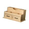 thumbnail image 2 of Organizador de maquillaje de madera para tocador con cajones Multi compartimres Organizador de mesa Caja de maquillaje para el dormitorio de baño, 2 of 9