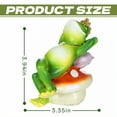 thumbnail image 7 of ICERUN Garden Statues,Resin Green Frog Prince Sculpture Yard Decor,Biomimetic Glossy Skin Frog Outdoor Decorations for Yard,Style1, 7 of 7