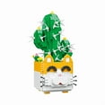 thumbnail image 3 of 753PCS Cat Cactus Succulent Building Block Kit, Cute Animal Plant Series Creative Mini Building Home Furnishing Gift, 3 of 9