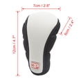 thumbnail image 2 of Unique Bargains Black White Zipper Closure Microfiber Car Gear Shift Knob Shifter Cover Protector, 2 of 3