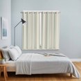 thumbnail image 3 of Light Green Lines Kitchen Curtains Window Panels, Retro Minimalist Stripes Pattern Insulated Window Treatment Curtain, Grommet Curtains for Bedroom/Living Room/Bathroom, 2 Piece 42"Wx63"L, 3 of 8