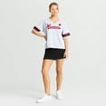 thumbnail image 3 of Women's Fanatics White Wisconsin Badgers Hometown Premium Script T-Shirt, 3 of 5