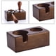 thumbnail image 5 of Soporte para prensador de café, portafiltro, accesorio perfecto para máquina de café espresso, para cafetería y hogar. Marrón 2 agujeros A, 5 of 9