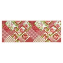 Pioneer Flower Floral Print Pattern Kitchen Rug Mat,Kitchen Runner Rugs Non Skid Washable,Decorative Kitchen Floor Mats for Kitchen,Sink,Laundry,17"X47"