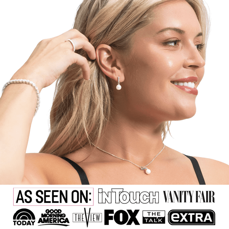 Cate & Chloe Gabrielle White Gold Shell Pearl & Swarovski Set photo 2