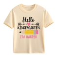 thumbnail image 4 of XXWXYD Kindergarten Personalized Back To School Shirt, Custom Name Pencil Design T-Shirt, First Day Announcement Gift for Toddler Youth Girls, 4 of 8