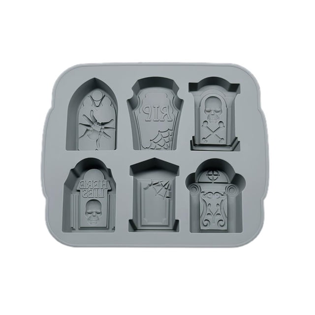 Molde De Cubitos De Hielo Congelados Para Halloween, Fabricante De Cubitos De Hielo Para El Hogar, Molde De Bandeja De Chocolate Multiusos Con Diseño De 6 Rejillas Para Dulces De Pastel De Halloween Eigraketly HA027111-02