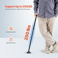 thumbnail image 4 of KFFKFF Folding Walking Cane for Men and Women, Adjustable Height with 8 Levels, 4-Pronged Pivoting Base, Lightweight Aluminum Mobility Aid for Adults and Seniors, Supports up to 250 lbs (Black), 4 of 9
