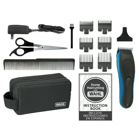 Wahl Close Cut Pro Rechargeable Hair Clipper, 3x Closer Cutting , Black-Blue 3028787