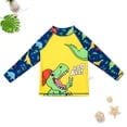 thumbnail image 5 of KPOPLK Toddler Baby Boys 3Pcs Swimsuit Set 1T 2T 3T 4T 5T Long Sleeve Dinosaur Print Rash Guard Tops and Swim Trunks Hat Kids Summer Swimwear Bathing Suit(Navy,2-3 Years), 5 of 8