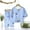 Light Blue A, variant on SROBPTY Girls' Summer Outfit Sets Clothing,Kids Sets Clothing,Fashion Girls Casual Short Sleeve Round Neck Collar Botton Printed Short Pants