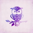 thumbnail image 3 of Kimberly, Allen 20x20 Black Modern Framed Museum Art Print Titled - Purple Pink Owl 1, 3 of 5