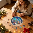 thumbnail image 6 of Aoznliie Christmas Acrylic Puzzle Suncatcher, Stained Glass Style Suncatcher for Window Decor, 7.5 inch Gift for Xmas, Mom, Birthday, Housewarming, 6 of 8