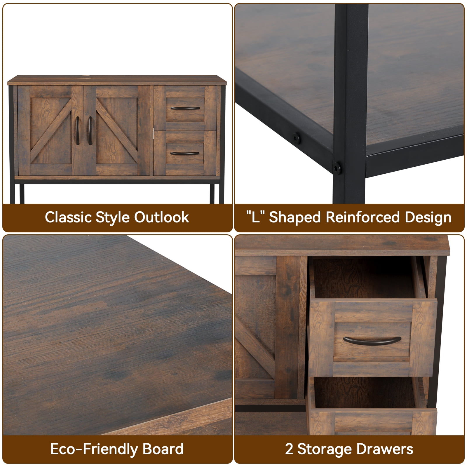 FULLWATT 36"Bathroom Vanity With Single Sink Combo, Modern Bathroom Sink Cabinet With 2 Drawers and a Tip-Out Drawer, Freestanding Bathroom Vanities with Ceramic Sink,Solid Wood Frame