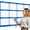 Blue-24*34in#B02, variant on Large 2027 Wall Calendar - Wet & Dry Erase Laminated Poster | Reversible Horizontal Vertical Full Year One Planner (24"x34")
