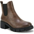 thumbnail image 1 of Large Size Thick-soled Thick-heeled Sleeve Round Toe Short Boots Women's Boots, 1 of 9