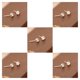 thumbnail image 2 of Minnieouse 1 par de pendientes de cubo de diamantes de imitación de aleación brillante, pendientes de fiesta, Simple, joyería Unisex para Type2 NO2, 2 of 6
