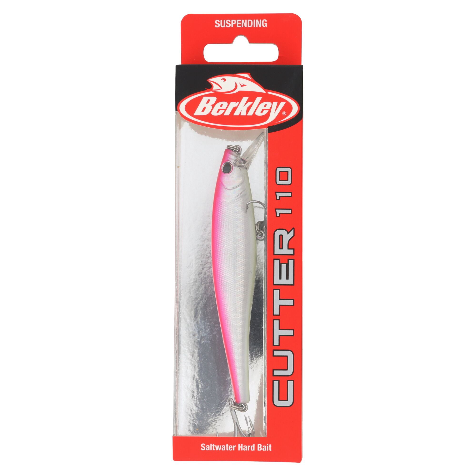 Berkley Cutter Saltwater, 4.3 in, Jerkbaits, Pink Silver (1 Count)