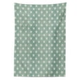 thumbnail image 3 of Ambesonne Abstract Tablecloth Rectangular Table Cover, Classic Style Stars, 60"x90", Green Grey, 3 of 4