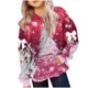 thumbnail image 2 of Sudadera con capucha para niños, moderna, informal, holgada, con estampado de manga larga, gorro con bolsillo de cuerda, sudadera de poliéster para niños., 2 of 5