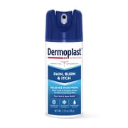 Dermoplast Pain, Burn & Itch Relief Spray for Minor Cuts, Burns and Bug Bites, 2.75 Oz (Packaging May Vary)