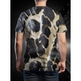 thumbnail image 2 of 2026 New Snakeskin Craft Men's 3D Printed Short Sleeve T-Shirt 3D Shirt High Quality Printed Large Size T-Shirt Top Light and Breathable Polyester Fabric Men's and Women's Printed Short Sleeves, 2 of 6