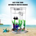 thumbnail image 3 of Kids Mini Transparent Fish Tank Self Cleaning Small Aquarium Desktop, 3 of 5