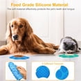 thumbnail image 5 of Lick Mat 2 Pc Licking Mats Dog Slow Feeders with Suction Cups Zivmin Pet Feeder Help Pet Calming Anxiety Relief Training Dog Blue Green, 5 of 8